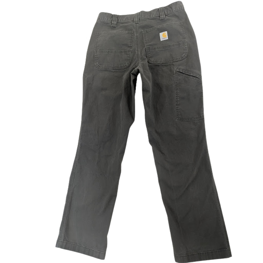 Carhartt Rugged Flex Relaxed Fit Canvas Work Pants BN2291-M Black Men's 32x32 - Picture 2 of 8